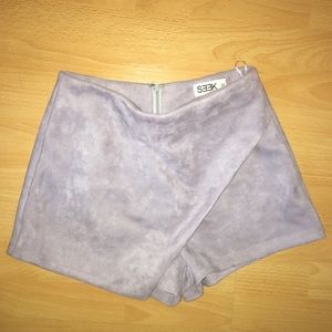 LF Suede Envelope Skirt